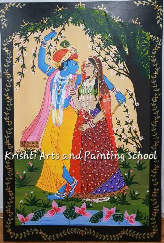 Krishna and Radha Beneath the Sacred Tree